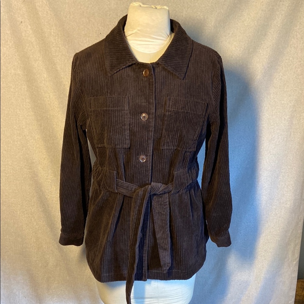 Lime Women's Brown Corduroy Jacket. Size L